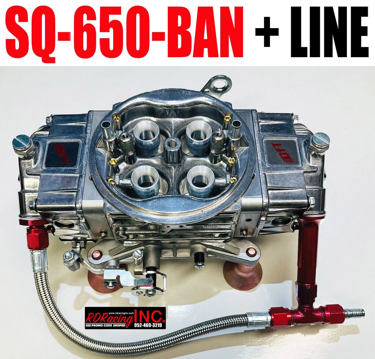 Quick Fuel SQ650Ban Blow Thru Carburetor Gas Mechanical 4150 With