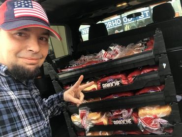 Picking Up Bread for a Big Community Event