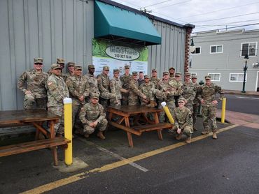 Military Farewell Gathering at the Restaurant