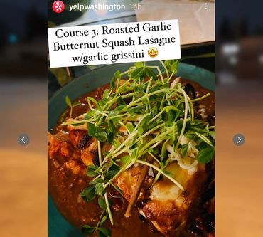 Dish Served at the 2024 Yelp Elite Event