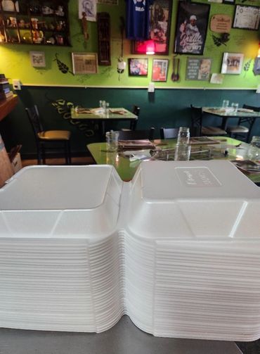Getting ready to start boxing Meal for the Unhoused