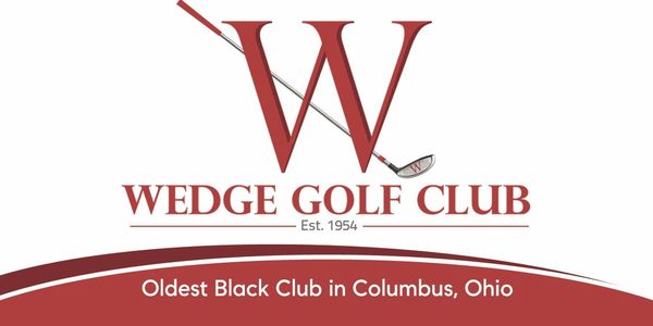 Logo of Wedge Golf Club, oldest Black club in Columbus, Ohio.