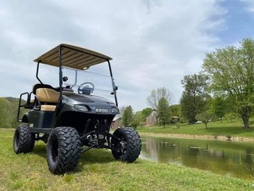 Black Golf Cart