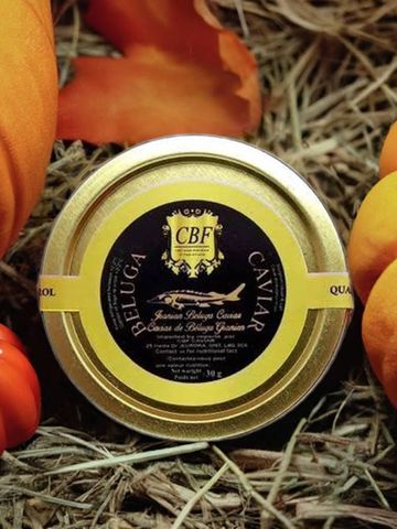 30g of authentic Beluga caviar from the Caspian Sea—pure luxury in every bite