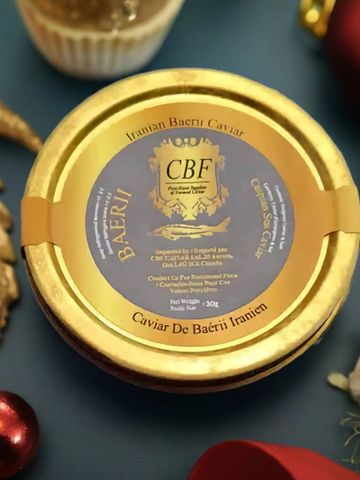 30g of Baerii ( Siberian) Caviar from the Caspian Sea—pure luxury in every bite.