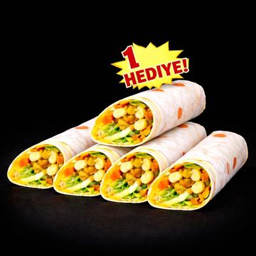 Six wraps with one free offer displayed on top.