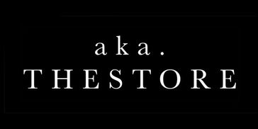Text logo reading 'aka. THESTORE' on black background.