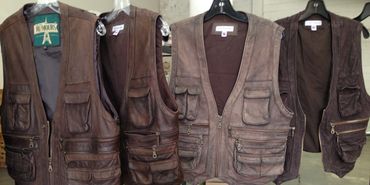 Various stages of vests from Jurassic World