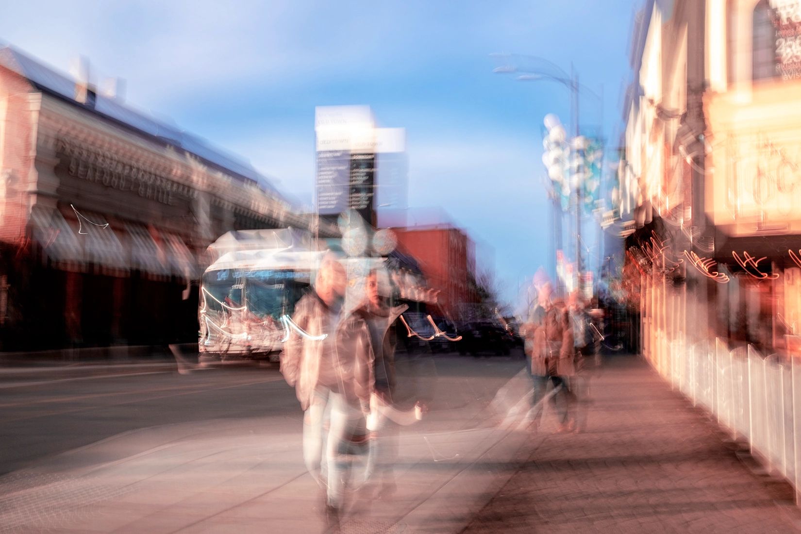 An abstract take on street photography with an autistic mind by Canadian photographer Chad Coombs.