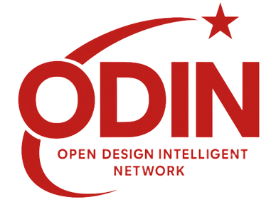 Red ODIN logo with a shooting star and text below.