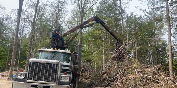 Lot Clearing or Stump Grinding in Maine. 