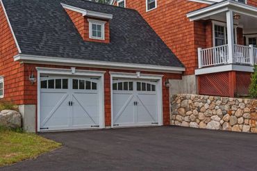 Overlay Carriage house garage door