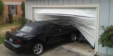 Crashed Garage Door Garage door repair garage door service