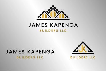 Logo designs for James Kapenga Builders LLC featuring a house roof motif.
