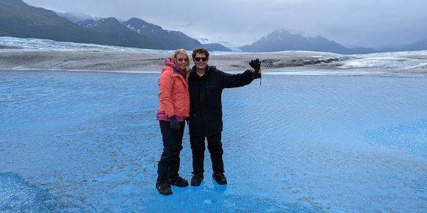 Hiking and exploring Knik Glacier, Alaska