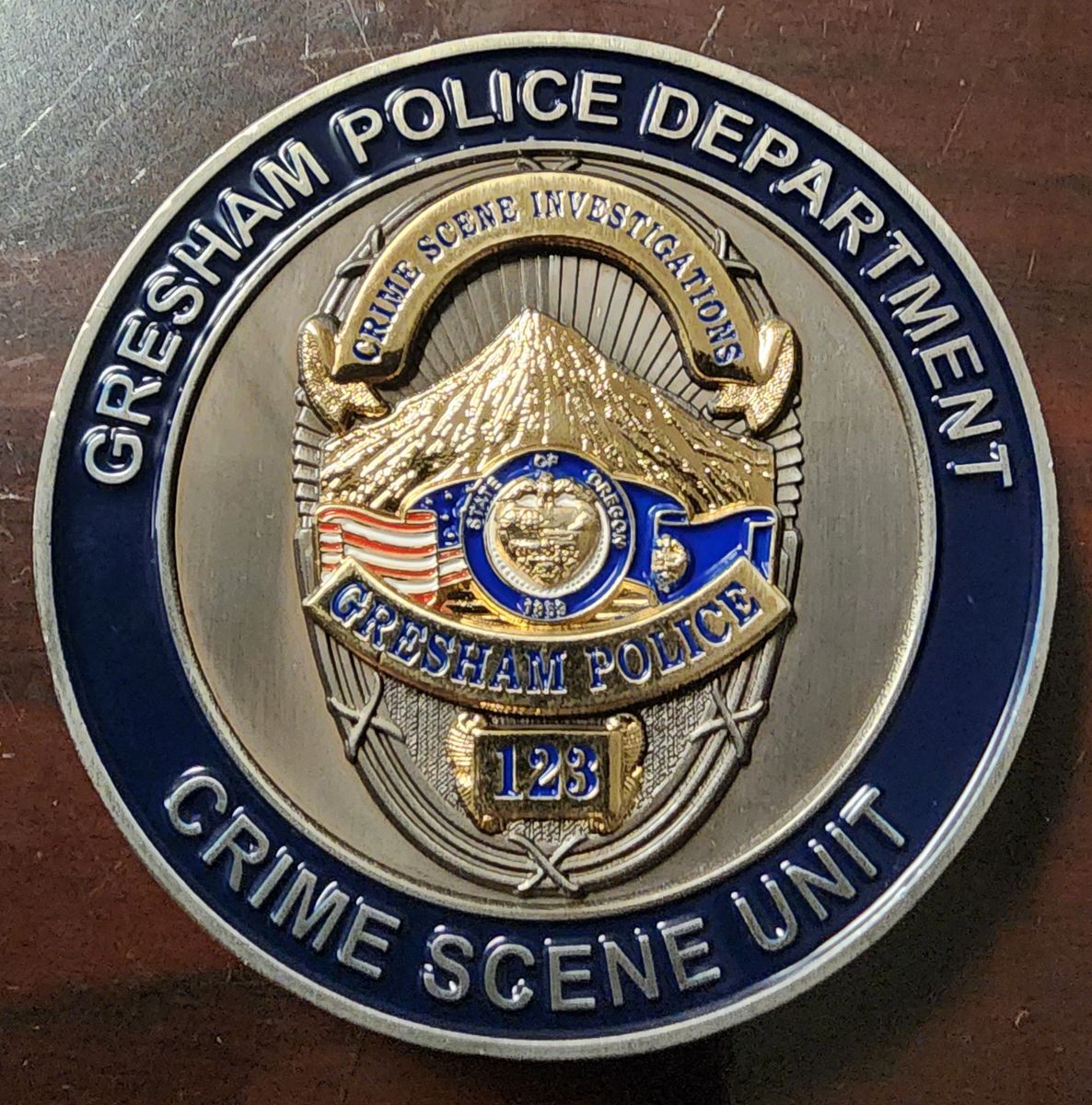 Gresham Police Department Oregon Crime Scene Investigations Coins