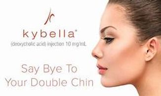 Kybella for double chin, bra fat, abdominal fat. 