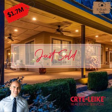 Just sold house for $1.7M by Crye-Leike Real Estate.