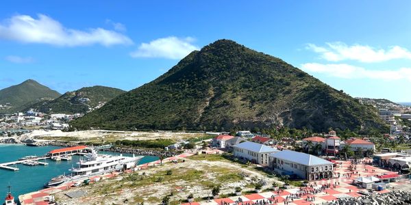The breathtaking coastline of Philipsburg, St. Maarten.