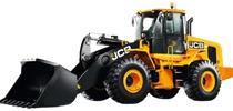 This is a JCB front- end loader, used in construction.