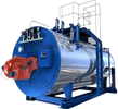This is an industrial steam boiler powered by heavy fuel oil.