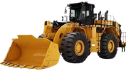 This is a CAT wheel loader used in material handling.
