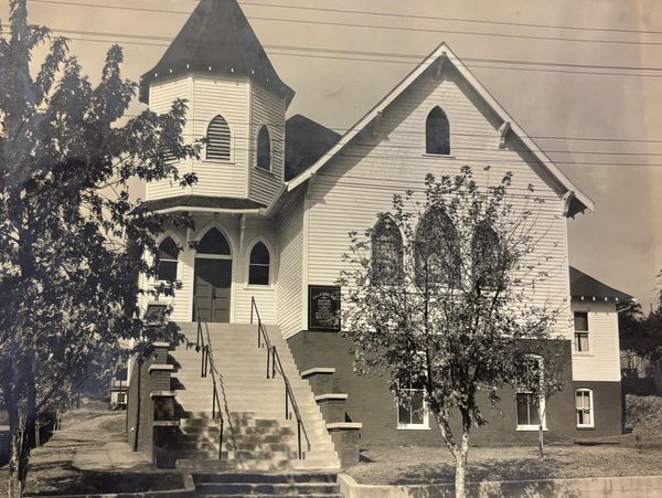 Old church building before the fire