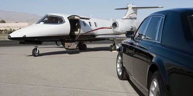 Elite transportation vehicles staged for high-profile airport pickup in NYC region