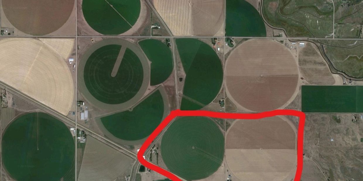 95 acre irrigated crop circle