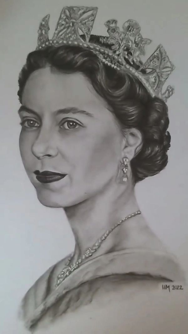 Queen Elizabeth portrait, God save the Queen