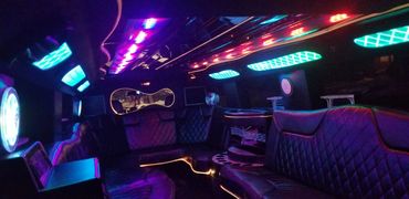 Hummer Stretch limousine interior.