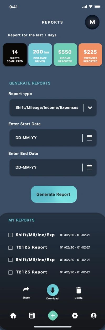 TaxZilla tax report generation. Create end-year mileage, income, and expense reports off the app.