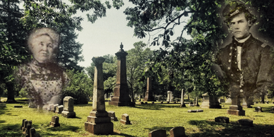 Civil War era ghost stories are told in the cemetery. 