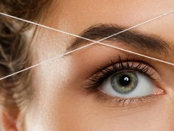 Threading hair removal 