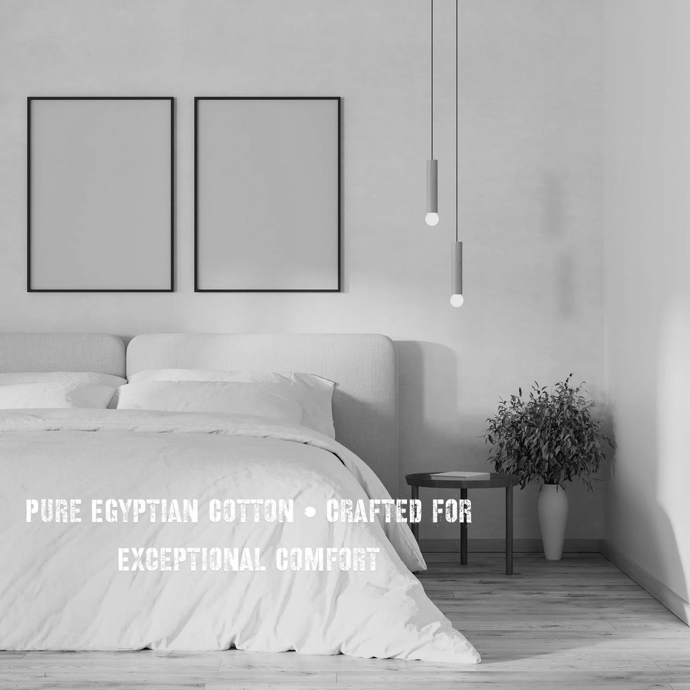 Pure Egyptian Cotton • Crafted for Exceptional Comfort