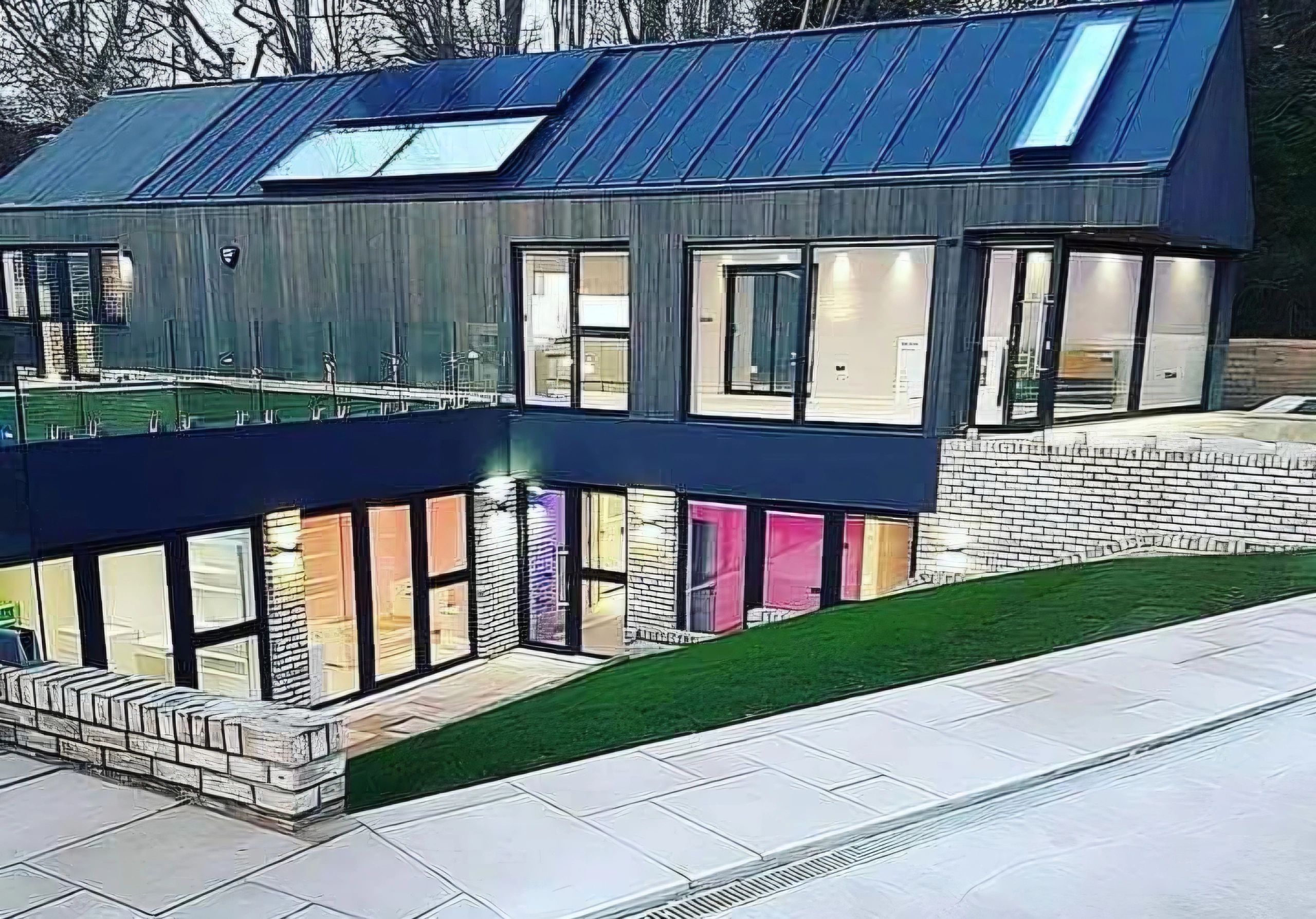 Private house, London. Standing seam roof and façades by Metalico