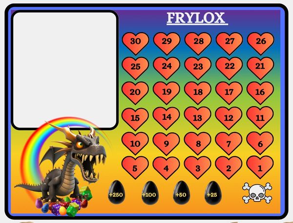 Frylox Tabletop Game Boss Card