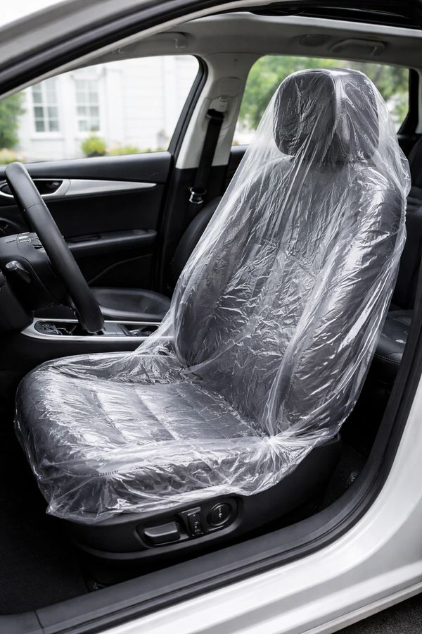 Poly seat cover for four wheeler seats