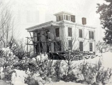 Aventine in the mid 1930's partially dismantled behind the Mimslyn Inn before moving to S. Court St.