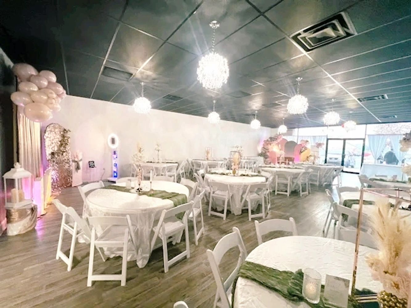 Suite Events Venue in Broken Arrow Decorated for a Baby Shower in Boho Theme
