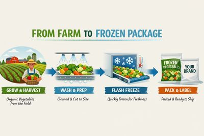 From farm to frozen package