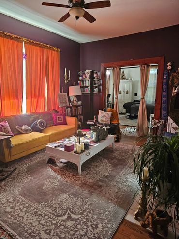 While you wait for your session, feel free to
sit or lounge comfortably on our cozy couch
 