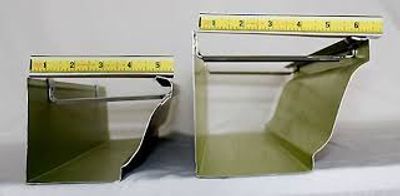 5 inch vs 6 inch eavestrough size comparison