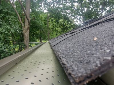 LeafGuard gutter protection system installed on a residential home in Oakville
