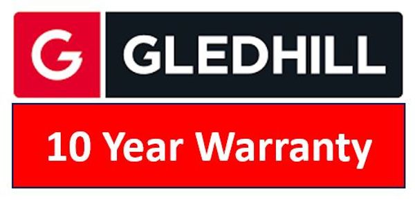 A GLEDHILL Warranty sign