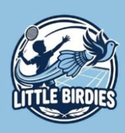 Logo of Little Birdies badminton club.