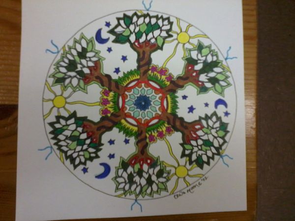 I colored this mandala some years back.
