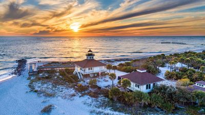 Boca Grande Pass Lighthouse overlooking Boca Grande Pass in Southwest Florida, a landmark near world