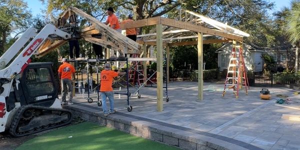 Construction of a Pool Cabana