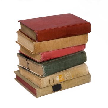 Stack of textbooks
